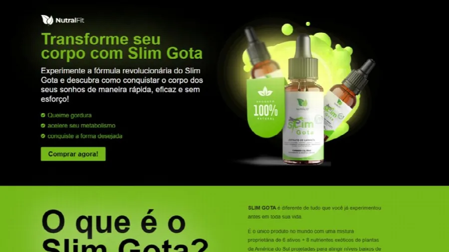 Exemplo de landing page 4 criada no curso
